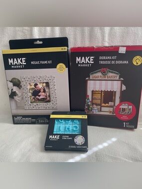 NIB Makers Market Craft Bundle - DIY Craft Kit & Mosaic Kit